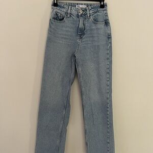 Zara Size 0 High Waisted Blue Jeans